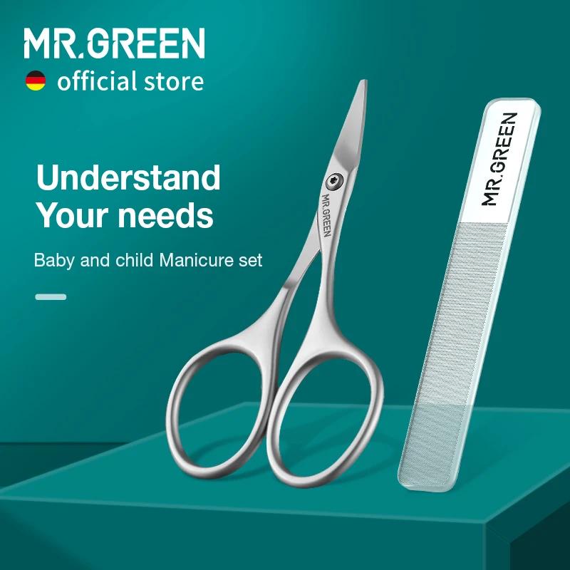 MR.GREEN-Ciseaux à ongles de sécurité pour bébé, coupe-ongles, coupe-ongles, lime à ongles, outil de