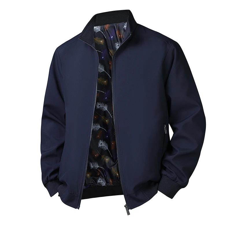 Grande taille 6xl 7xl 8xl veste hommes décontracté automne printemps col montant coupe-vent Sport ma