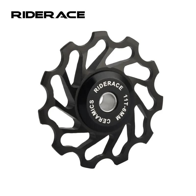 RIDERACE-Poulie de dérailleur arrière en céramique, roulement de guidage 11T, poulie jockey pour vél