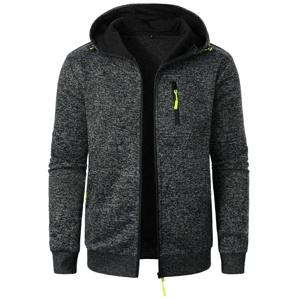 Nouveaux hommes sport Fitness sweat-shirt décontracté Cardigan vestes à capuche Cardigan sweats à ca