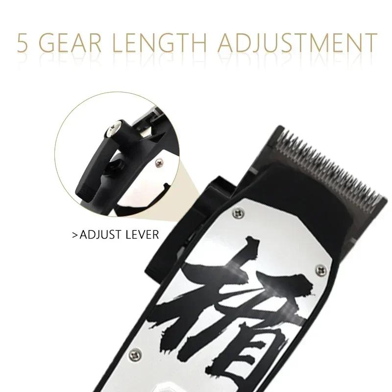 Madeshow-Tondeuse à cheveux professionnelle M10 + pour homme, barbier, 0mm, tondeuse à tête chauve,