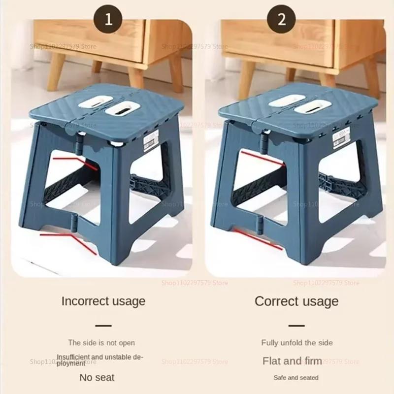 Mini tabouret compact portable pliable Tabouret en plastique épais de haute qualité – Convient aux a