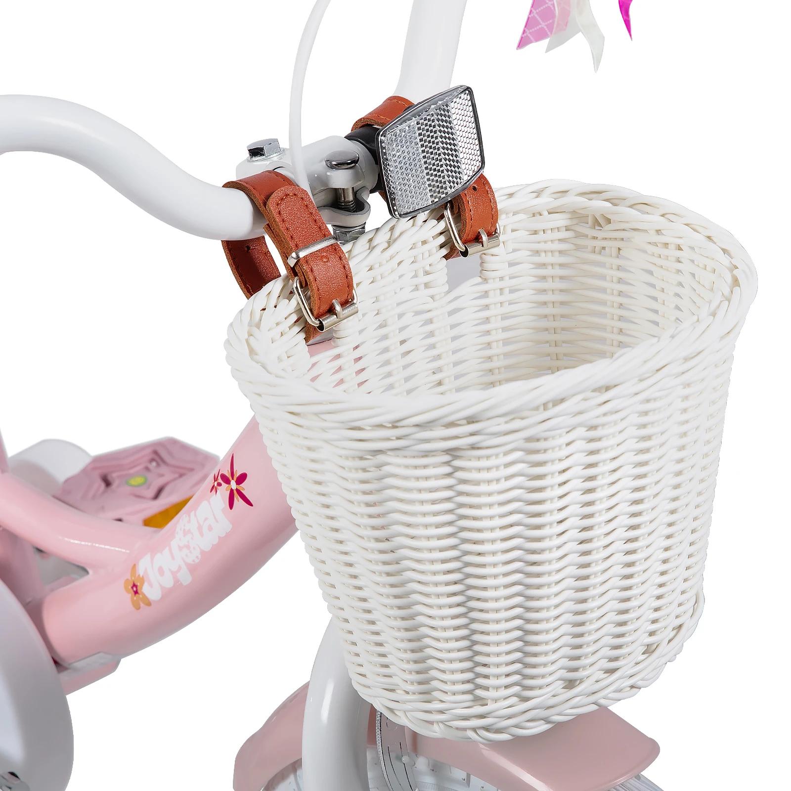 YSTAR-Vélo à chaîne pour filles de 2 à 9 ans, bicyclette pour enfants avec roues d'entraînement, ban
