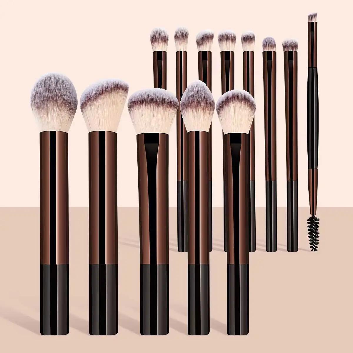 Ensemble de pinceaux de maquillage, 13 pièces, fond de teint, correcteur, poudre, fard à paupières,