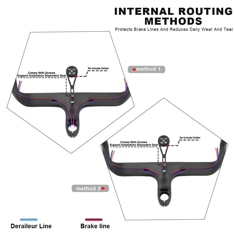 Guidon de vélo en carbone RXL SL 1-1/8 "barre de chute de route intégrée 400/420/440mm guidon de vél
