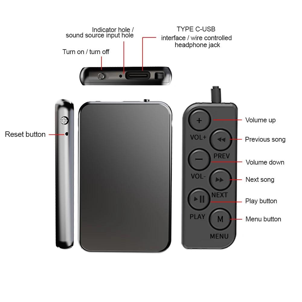 Vandlion V15 300mAh USB Flash 32G 64G 128GB enregistreurs numériques activés par la voix 29H Dictaph