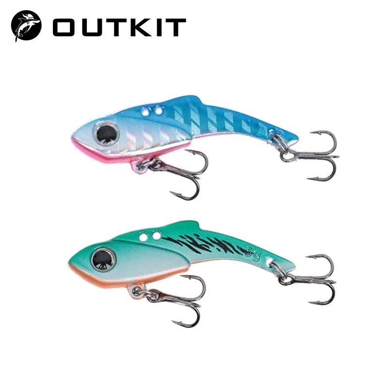 OUTPeugeot-Leurre métallique rigide VIB cuillère, appât Élde type crankbait idéal pour la pêche au b