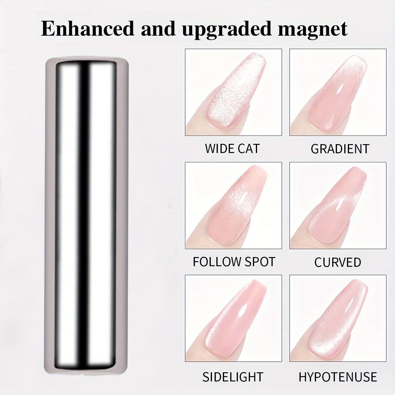 Stylo magnétique rond pour vernis Gel œil de chat, 3X1cm, pour peinture des ongles 3D, bâton magnéti