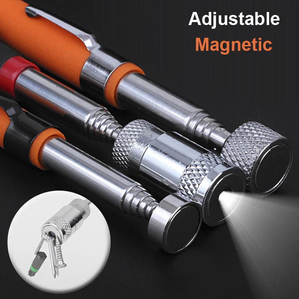 Bâton de tige de ramassage extensible, Mini stylo magnétique télescopique Portable pour ramasser les