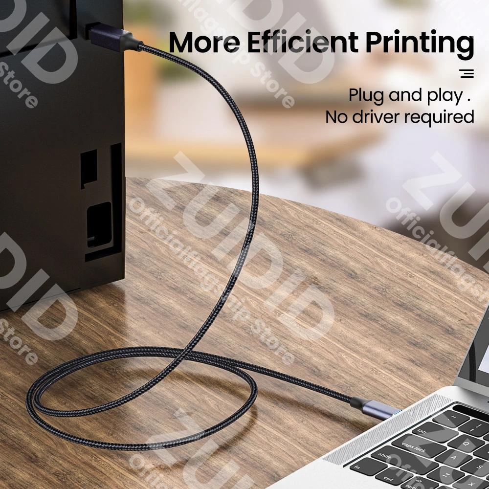 Câble USB type-c vers USB Type B 2.0 pour nouveau MacBook Pro HP Canon Brother Epson Dell Samsung im