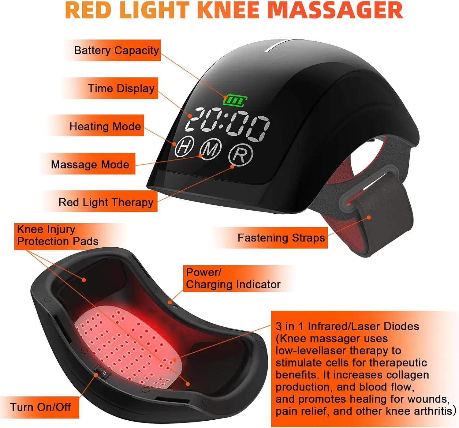 KTS-Ohio eur de genou sans fil et filaire, chauffage et vibration, appareil d'instituts de moto pour