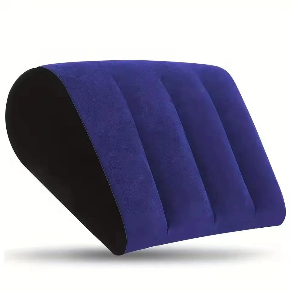Oreiller gonflable en forme de coin pour voyage, léger, soutien lombaire des jambes, coussin de Post