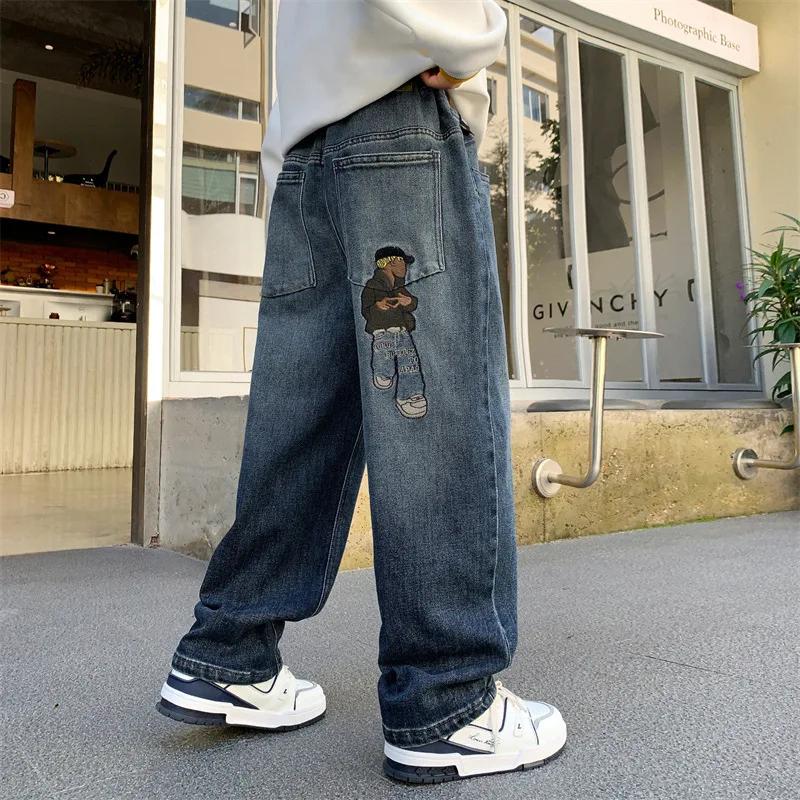 Pantalon en jean décontracté pour garçons, collection Printemps-Automne 2026, pour enfants de 4 à 14