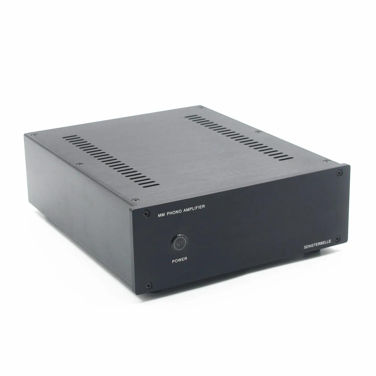 Boîtier d'amplificateur phono coloré, noir, tout châssis en aluminium, MM, SHURE, EAR834, ST2609