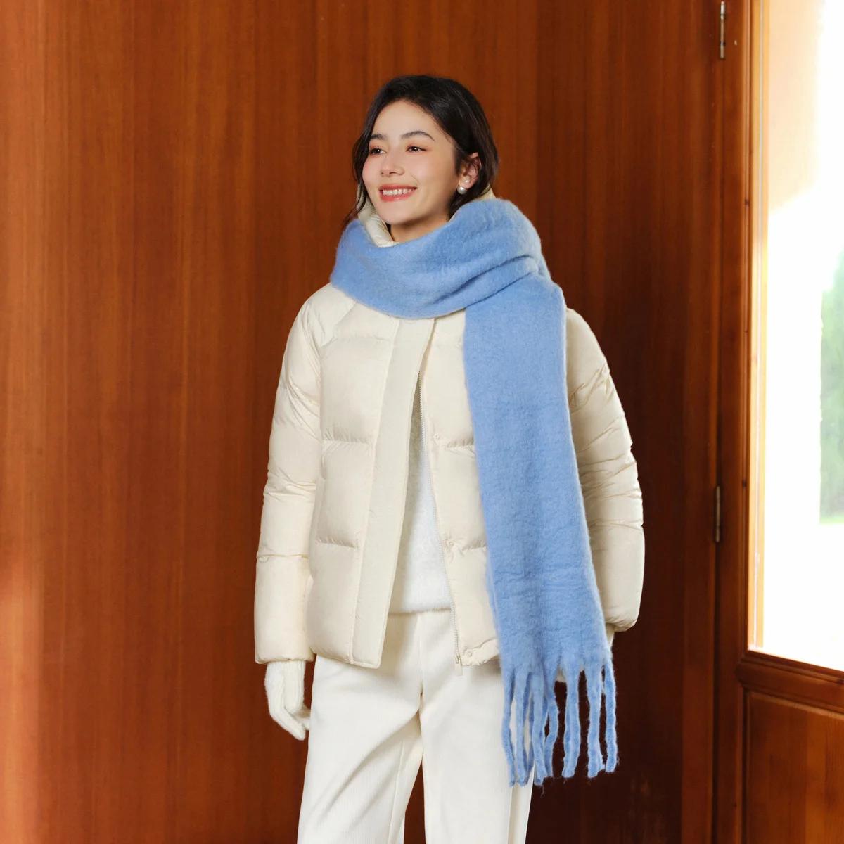 Semir doudoune femmes couleur unie ample polyvalent 2025 hiver nouveau imperméable à l'huile anti-ta