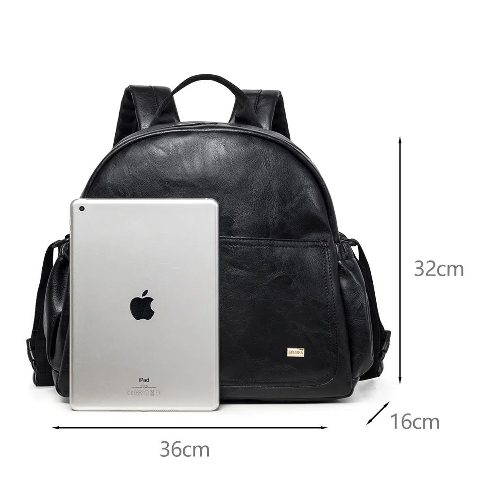Soboba-Sac à couches solide de grande capacité avec sangles de sac à dos pour mères à la mode, sac à