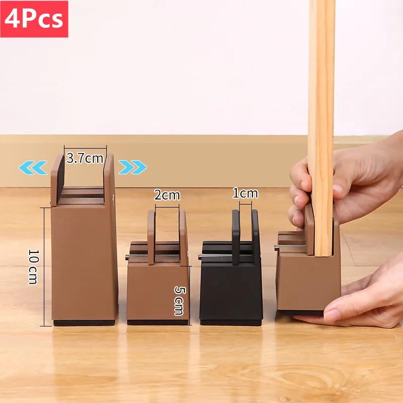 4 pièces pieds de chaise réglables Riser vis pince 2 4 pouces de hauteur robuste canapé Tables lit m