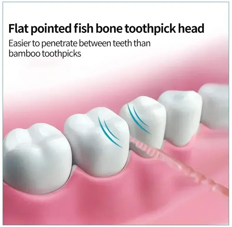 Cure-dents Ultra fin Portable jetable, boîte familiale emballée, Double tête, personnalité haut de g