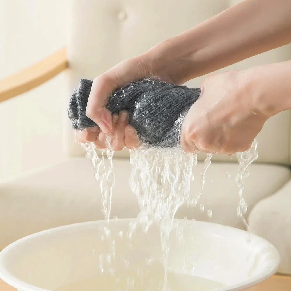 Torchon en coton doux et absorbant, serviette de cuisine, chiffon de nettoyage ménager, outils de cu