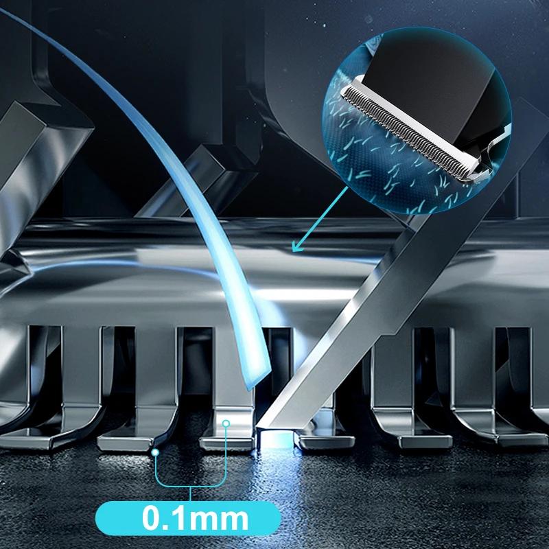 Conception de tête de coupe réglable avec chargement USB pour tondeuse à cheveux électrique coupe de