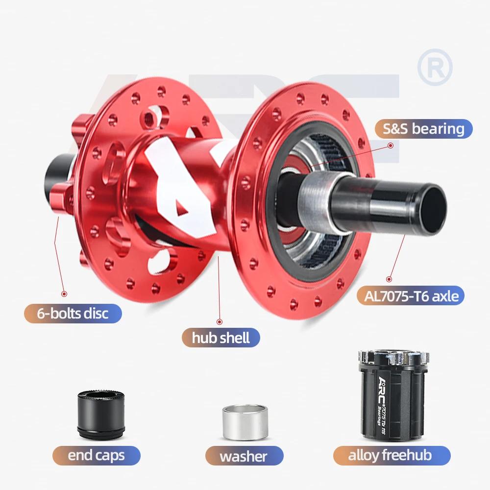 Roue arrière MT009 frein à disque NBK - Moyeu 6 cliquets 114 clics 32 trous compatible 12 vitesses