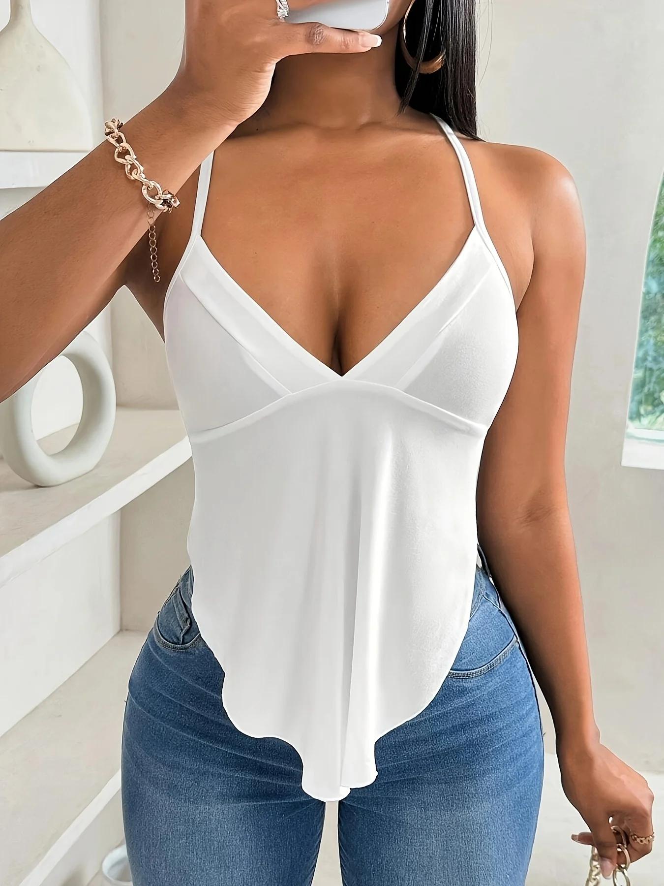 Gilet tissé surdimensionné blanc pour femme, gilet ample décontracté, adapté aux vêtements d'été, bl