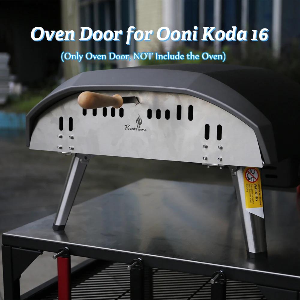 Porte de four à pizza en acier inoxydable de 16/12 pouces, parfaitement dimensionnée pour OONI Koda