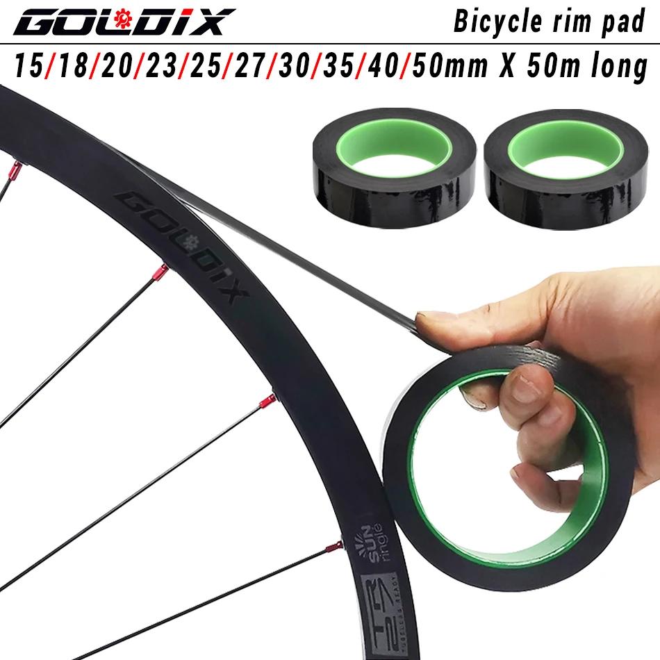GOLDIX 50m montagne route vélo Tubeless jante bande pour VTT route anneau vide pneu tapis vélo roue
