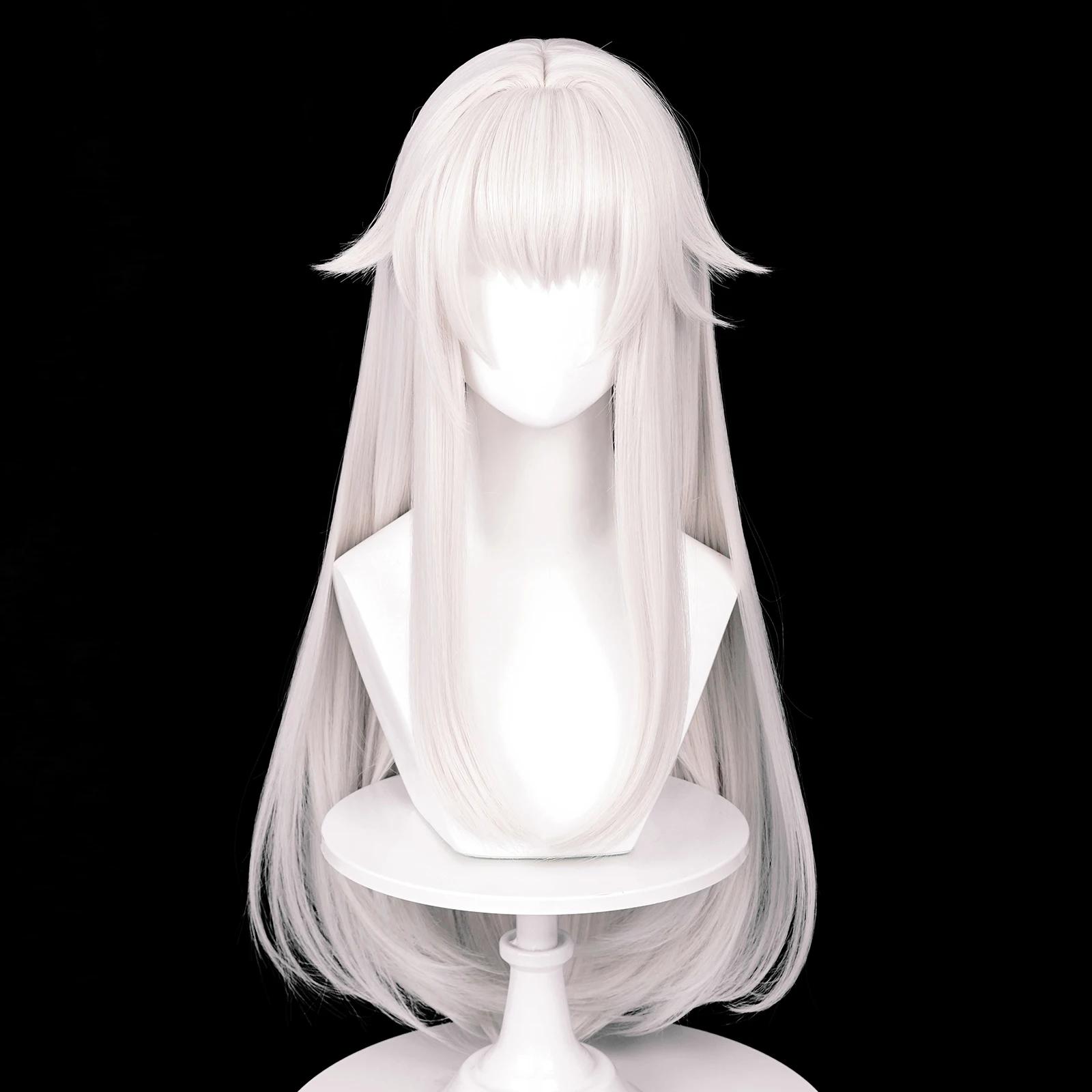 MSIWIGS – perruques de Cosplay synthétiques longues et lisses, cheveux blancs résistants à la chaleu