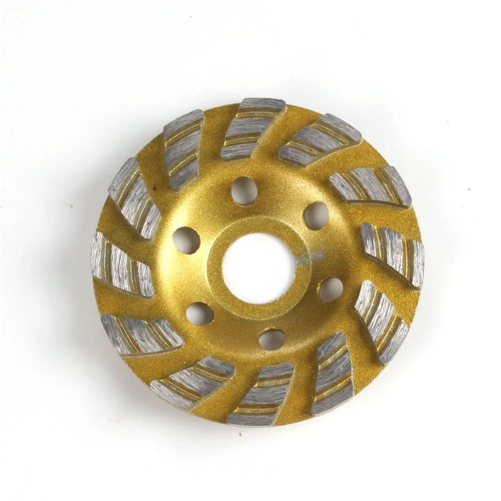 4 pouces 100mm béton pierre céramique Turbo diamant meule 12 Segs meuleuse d'angle robuste roues pou