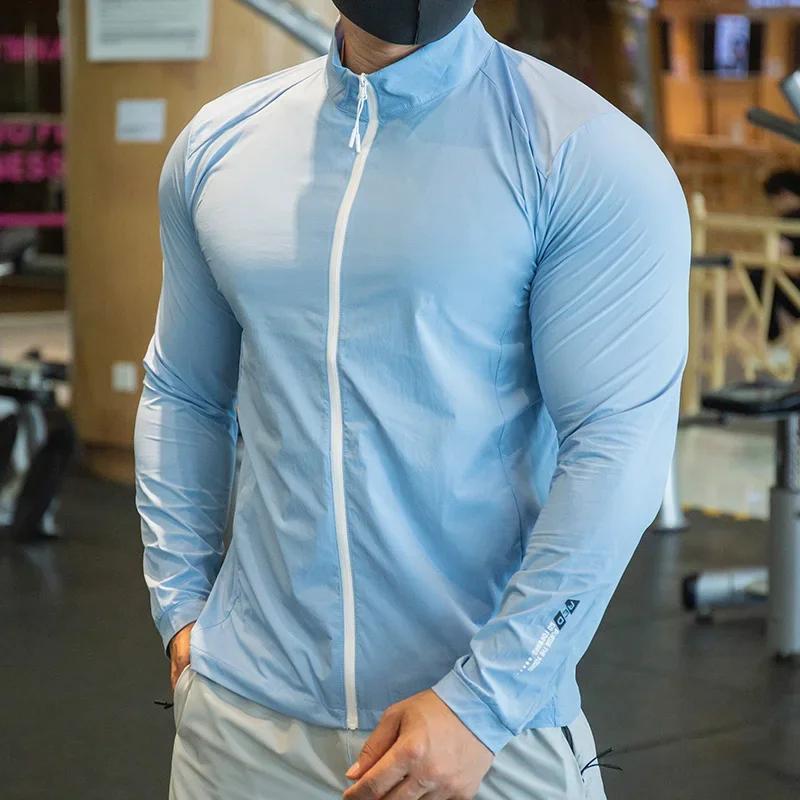 Veste de compression élastique OupillGym pour homme, manteau de course, collants d'entraînement, swe