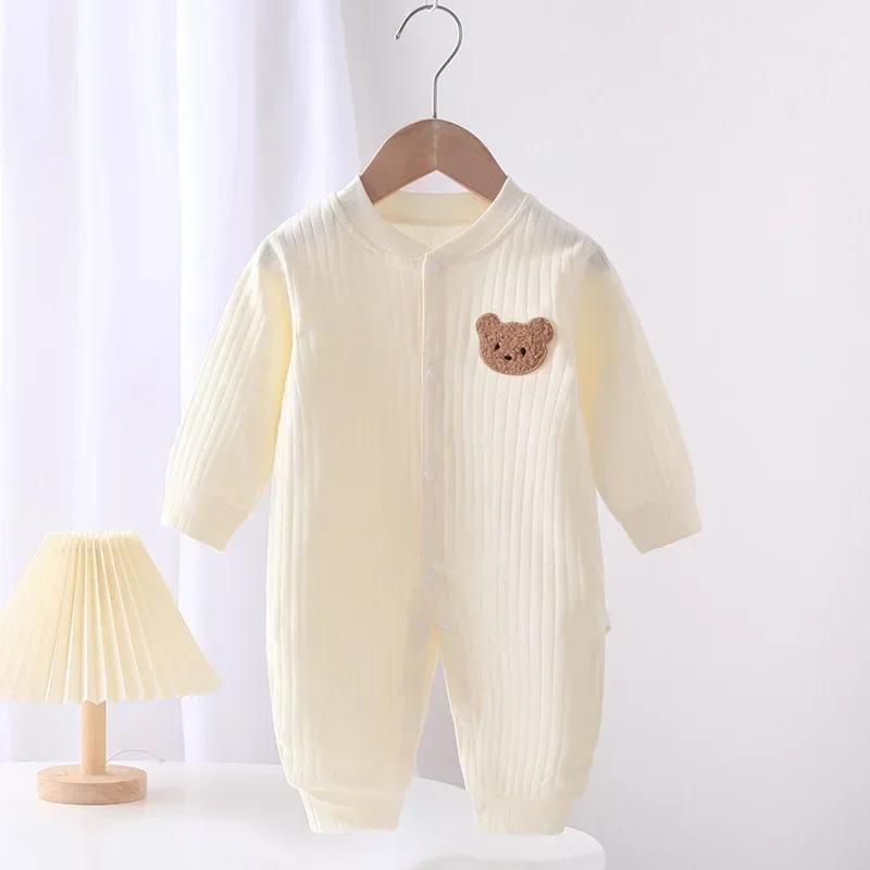 Vêtements d'automne pour bébé, body et une pièce pour garçons et filles, barboteuse pour nouveau-né,