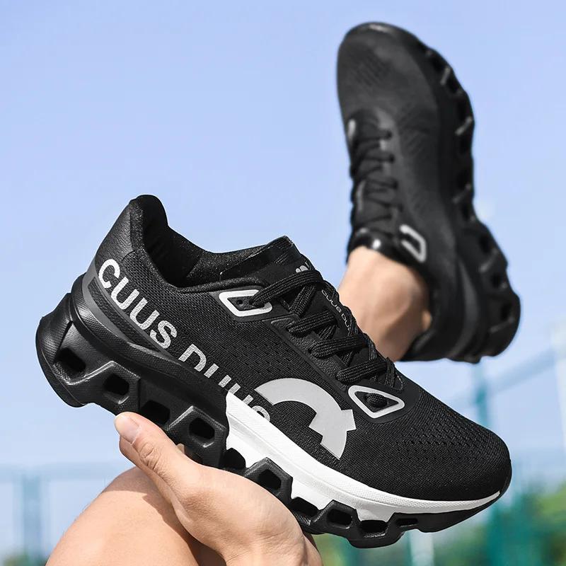 Chaussures de course pour hommes, chaussures de luxe en maille respirante, chaussures tout-terrain,
