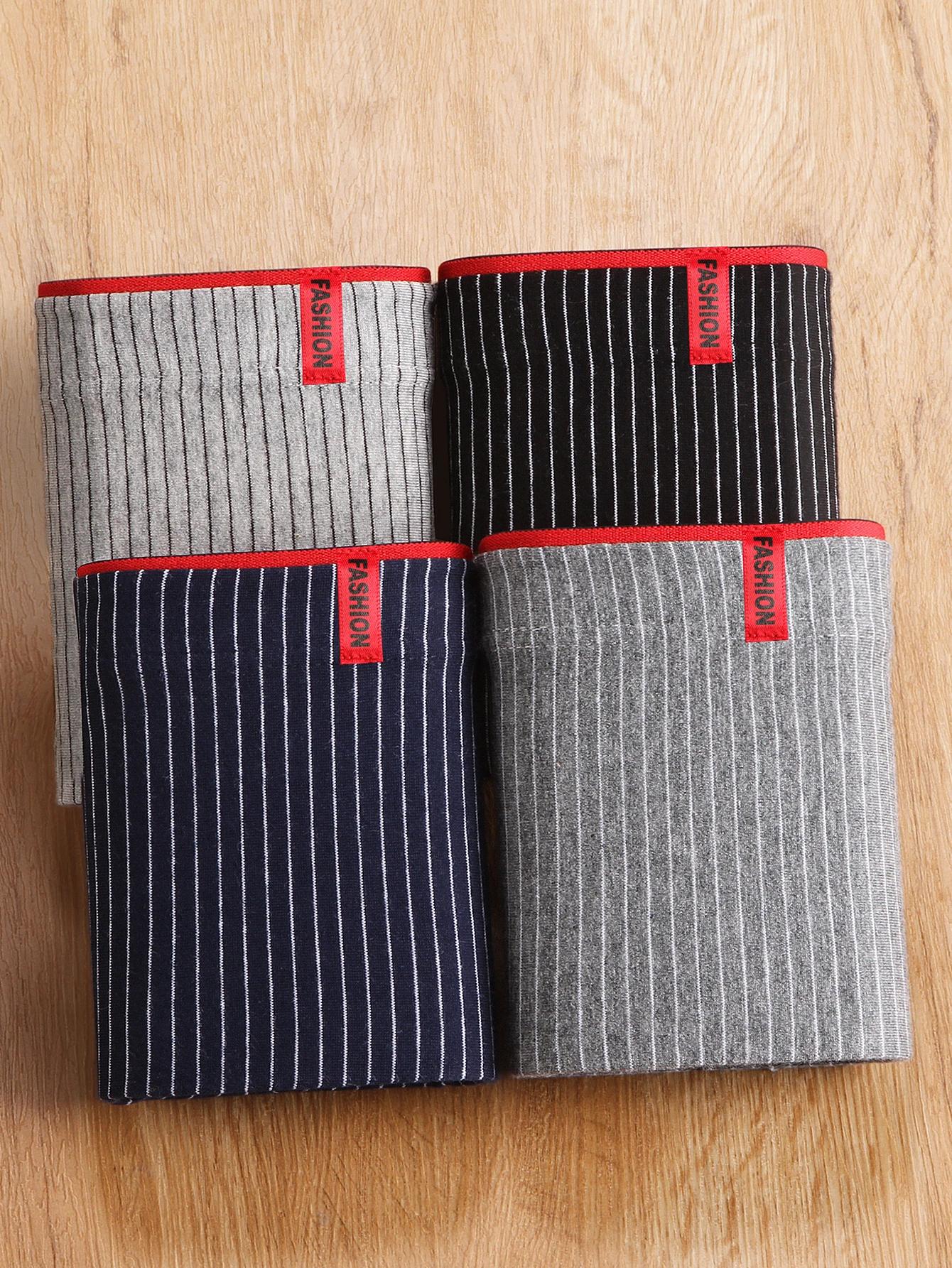 Sous-vêtements pour hommes 4 paires de culottes, boxeurs élégants pour hommes sont respirants et con