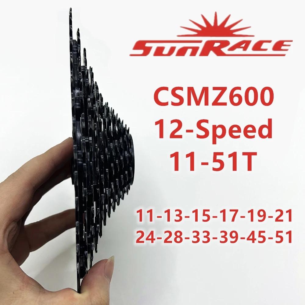 Sunrace 12 vitesses CSMZ600 CSMZ800 11-51T 50T vélo 12S 12V vtt cyclisme Cassette équitation pour vo
