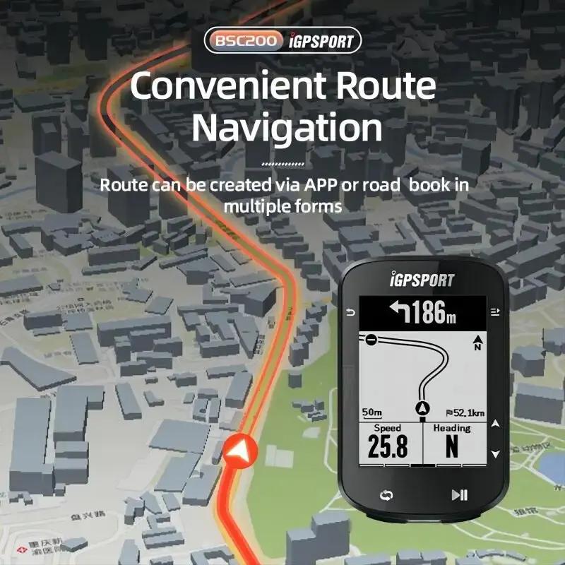 IGPSPORT-Ordinateur de vélo GPS BSC200, Odomcirculation de vélo, Compteur de vitesse sans fil, Navig