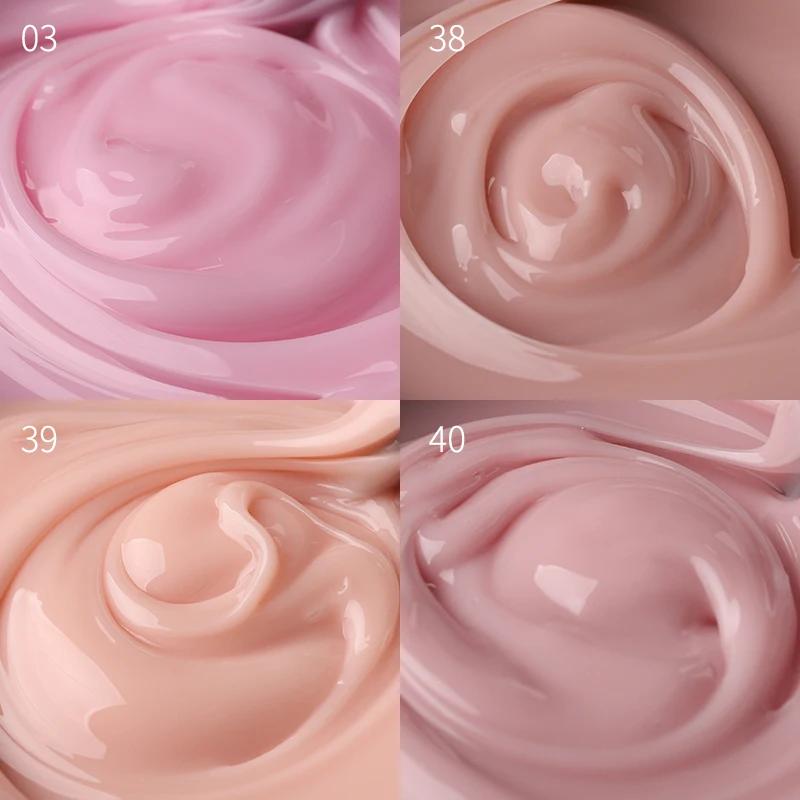 MSHARE 50ml bébé rose constructeur ongles Gel Hema Tpo Gel gratuit Construction des ongles Gel auto-