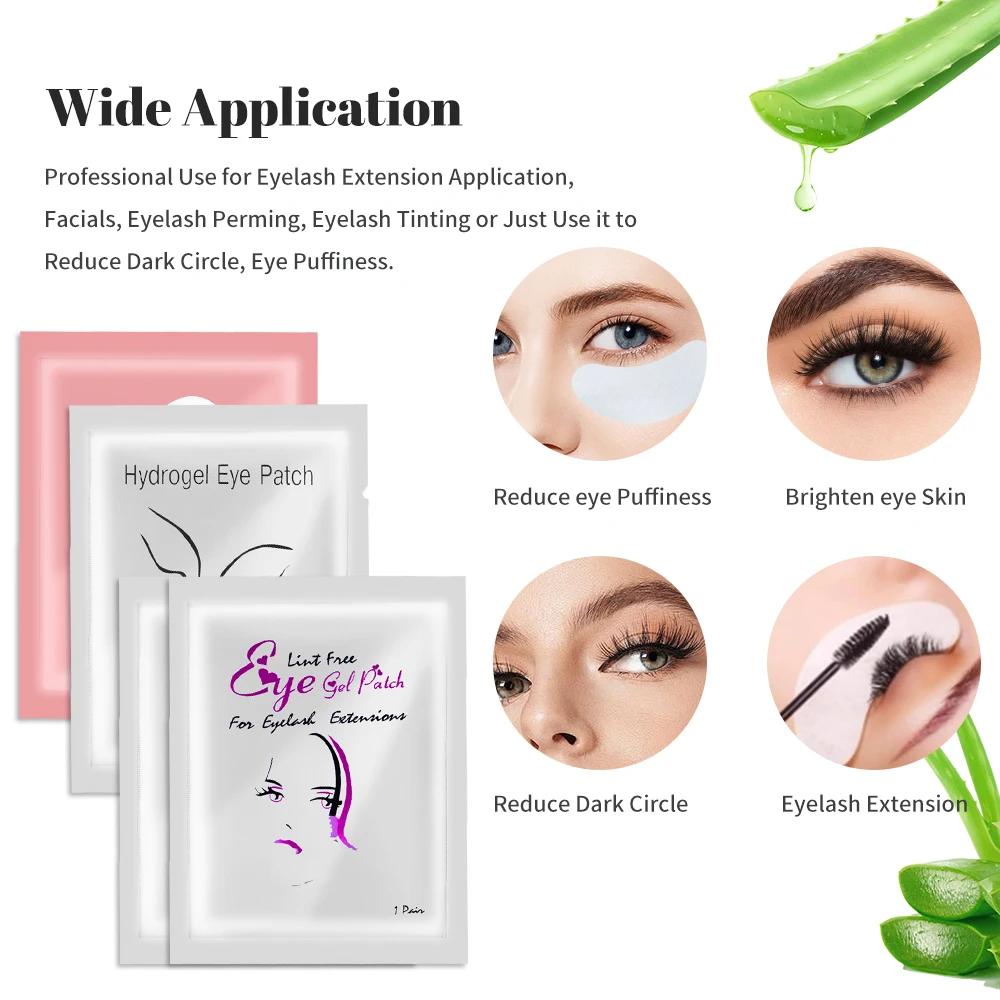 200/400 paires patchs Hydrogel Patch d'extension de cils Patch de cils fournitures d'extension de ci
