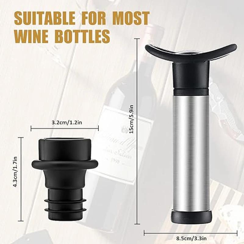Bouchons de vin pour économiseur de vin, pompe à vide, bouchon de vin en caoutchouc de qualité, gard