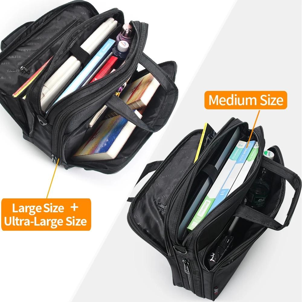 Porte-documents de grande capacité pour hommes, sac d'affaires 15.6 pouces 17 pouces 19 pouces, sac