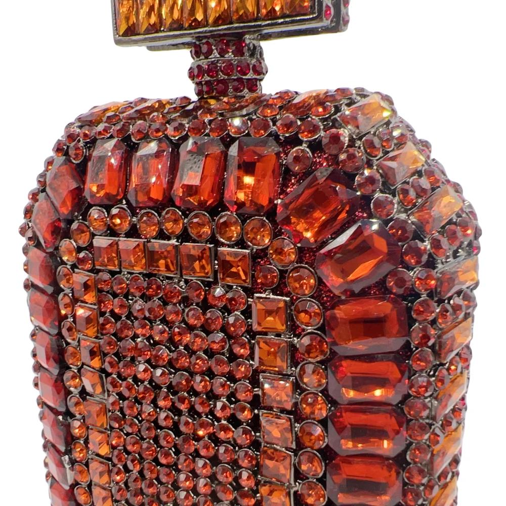 Bouteille de parfum de luxe de haute qualité, nouveau Design, sac en diamant, fête de mariage en dia