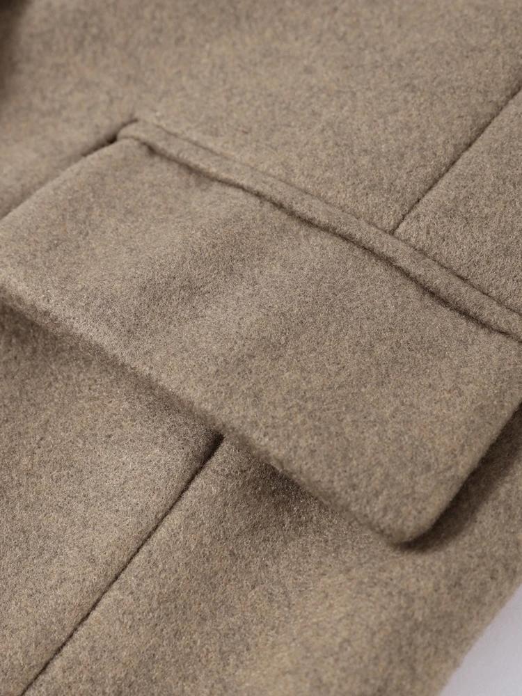 Blazer de bureau pour femme à franges, mode printemps 2026, coupe ajustée, simple boutonnage, manche