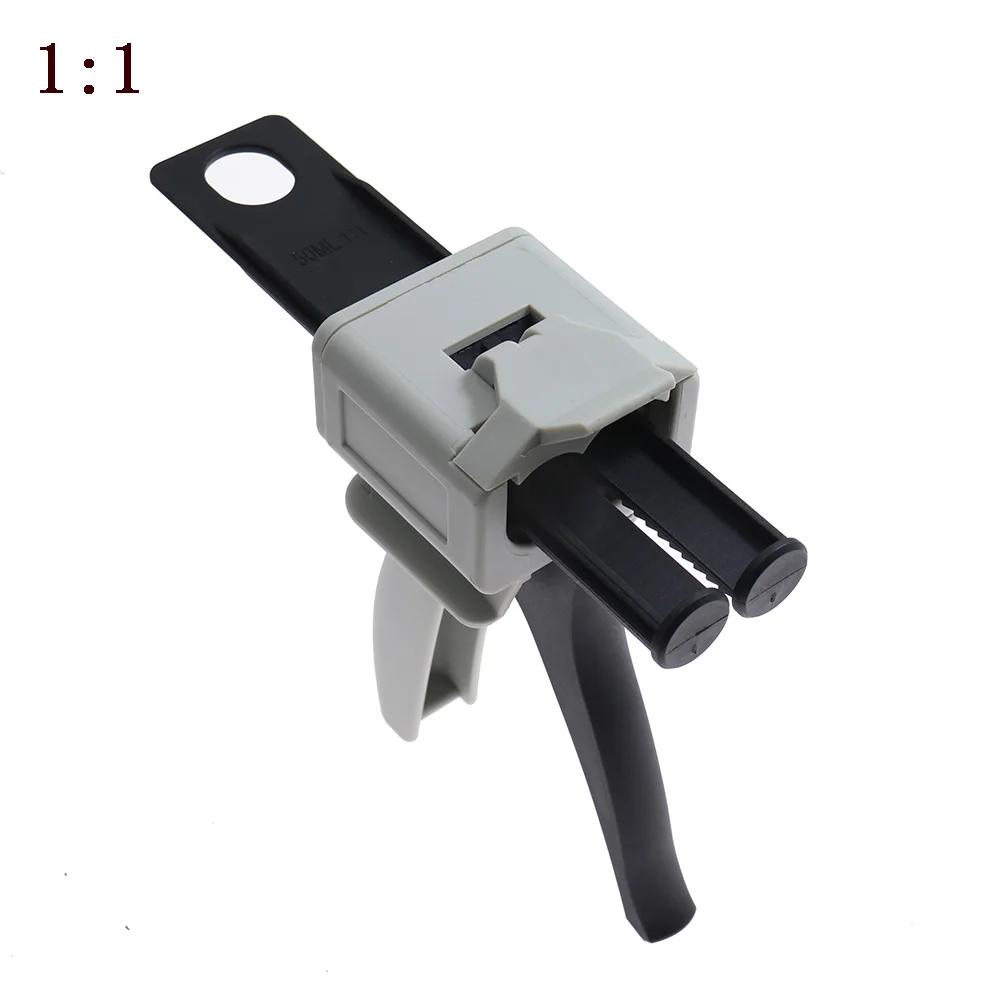 Pistolet à colle époxy AB à deux composants, 50ml, applicateur 1:1, 2:1, colle adhésive à presser, d