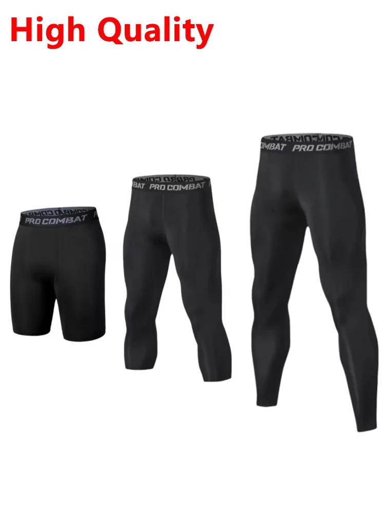 Pantalons de Compression pour hommes, collants de sport, basket-ball, Leggings secs et frais, couche