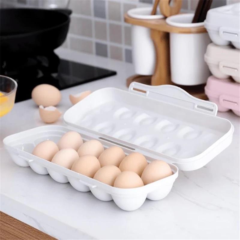 Support de plateau à œufs, boîte de rangement d'œufs, réfrigérateur, bac à légumes, Camping pique-ni