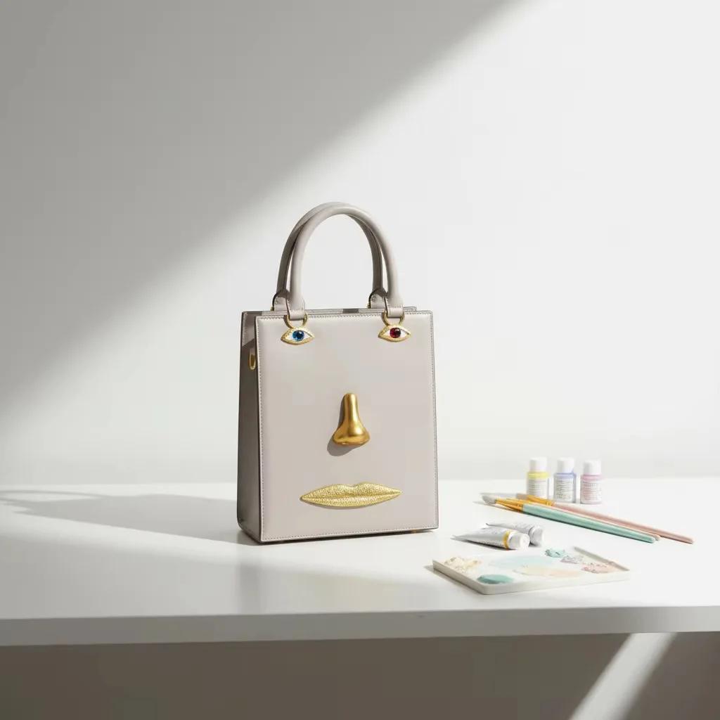Sac à main tendance pour femme, portrait personnalisé, sac bandoulière rétro