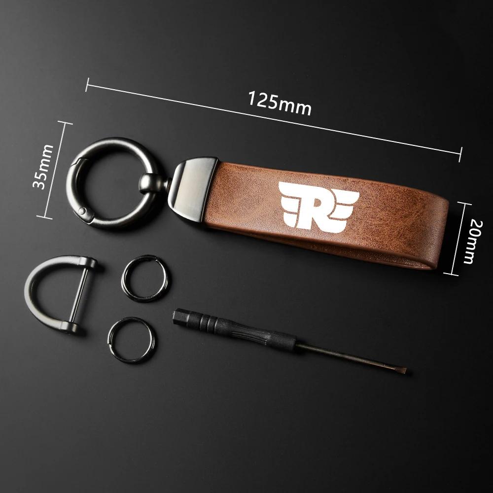 Porte-clés en cuir pour moto, pour Royal Enfield Bullet/Meteor/Classic 350 500 Interceptor 650 Conti