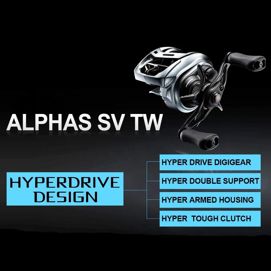 Moulinet Daiwa ALPHAS SV TW 2022 - Baitcasting eau salée traînée 175kg pour pêche sportive