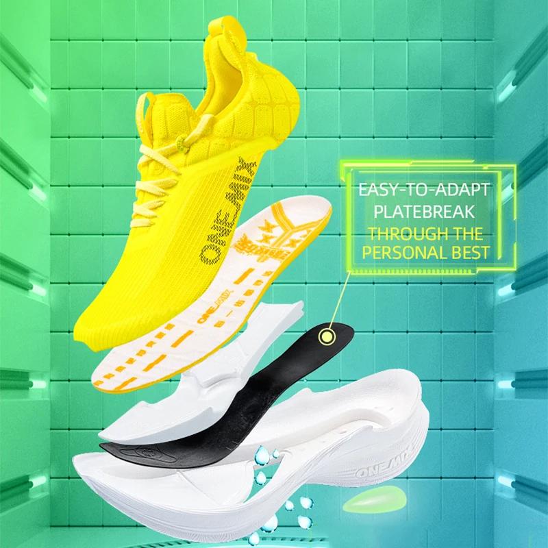 ONEMIX – chaussures de course pour Marathon, plaque de carbone, Support professionnel Stable, soulag