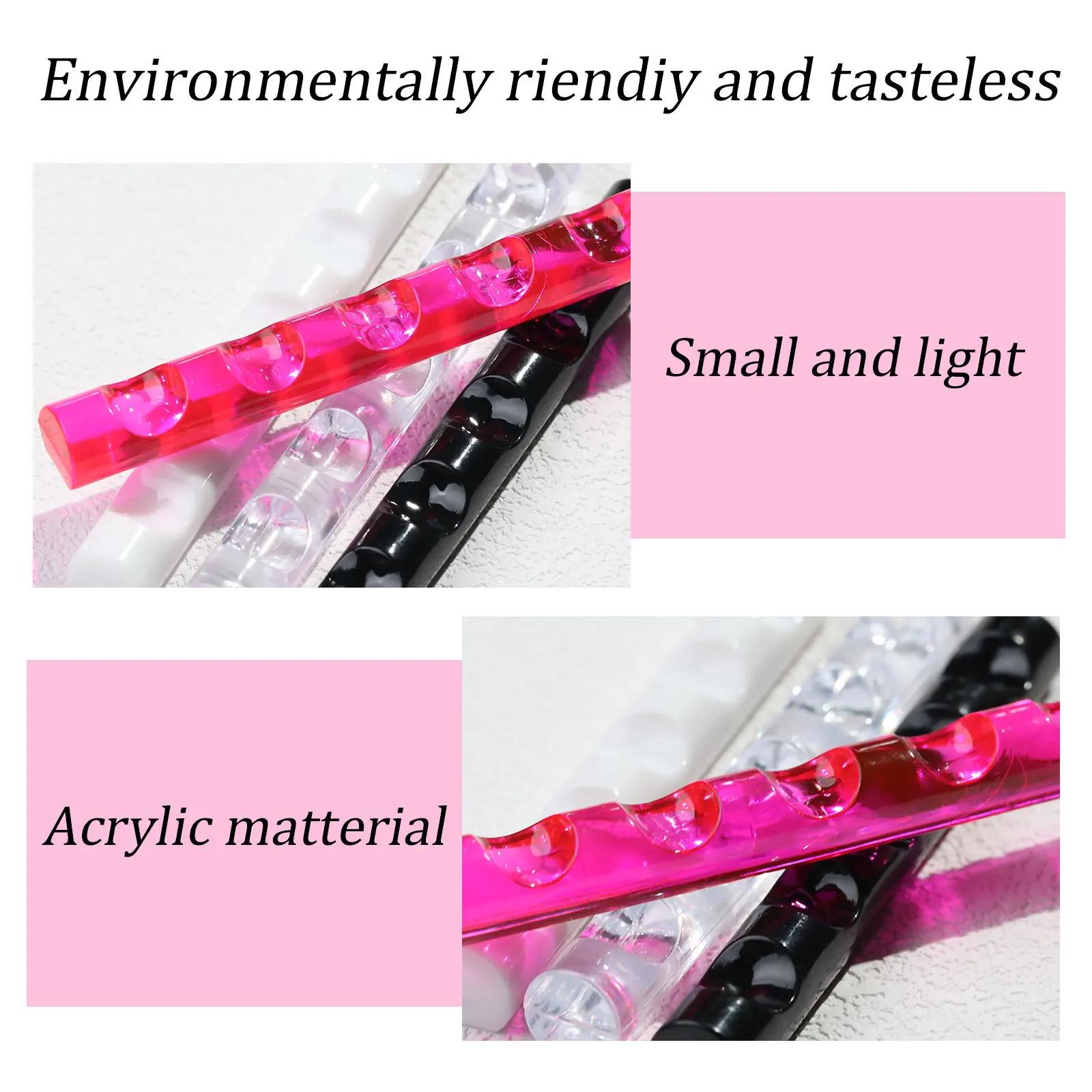 Étagère pour brosse à ongles transparente en acrylique, 5 grilles, Mini support Portable pour stylo